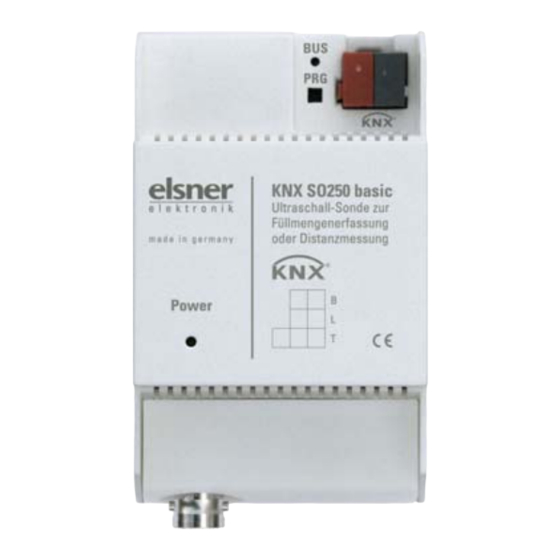 elsner elektronik KNX SO250 basic Données Techniques Et Indications D'installation