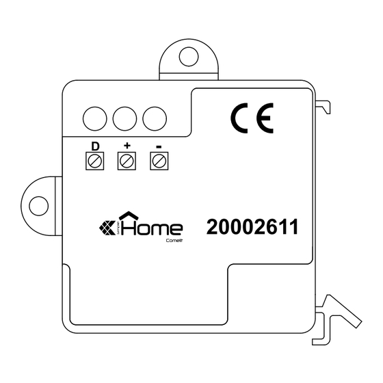 Comelit 20002611 Mode D'emploi