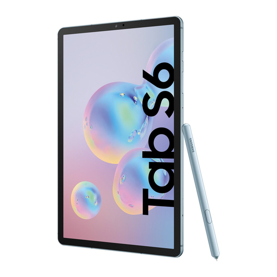 Samsung Galaxy Tab S6 Mode D'emploi