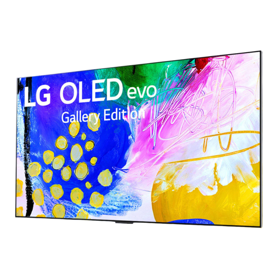 LG OLED55G2 Serie Manuels