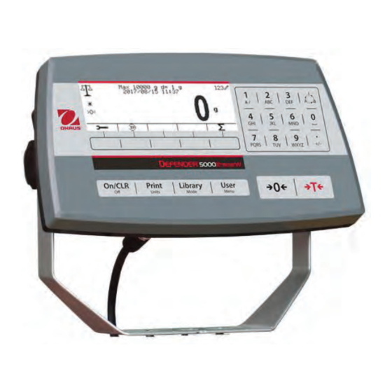 OHAUS Defender 5000 Serie Manuel D'instructions