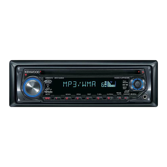 Kenwood KDC-MP238/CR Mode D'emploi