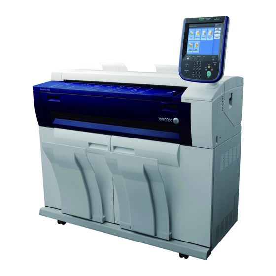 Xerox Wide Format 6705 System Guide De L'utilisateur