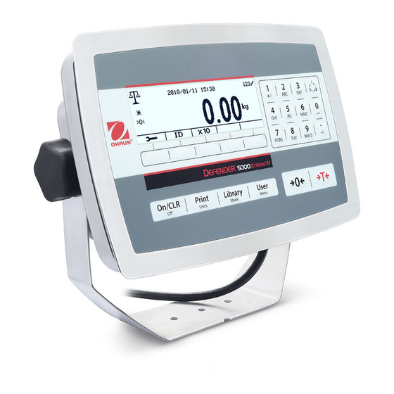 OHAUS Defender 5000 Guide D'utilisation