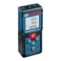 Bosch GLM 40 Professional Notice Originale