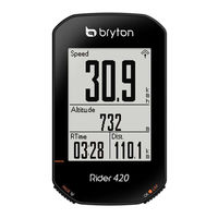 Bryton Rider 420 Manuel D'utilisation