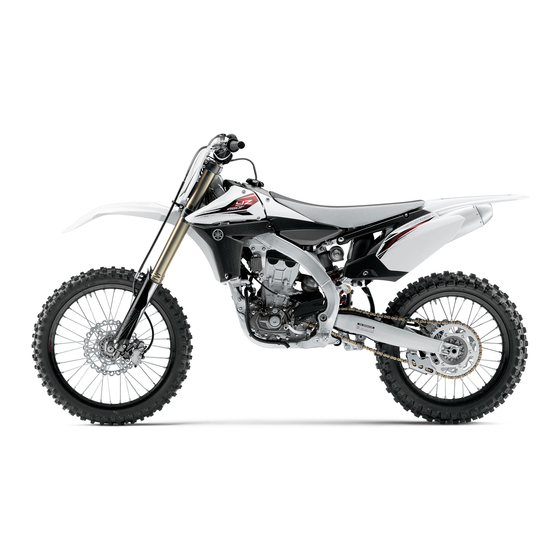 Yamaha Motor YZ450F 2013 Manuel D'atelier Du Proprietaire