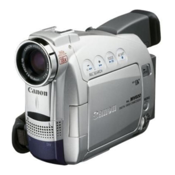 Canon MV650i Manuel D'instruction