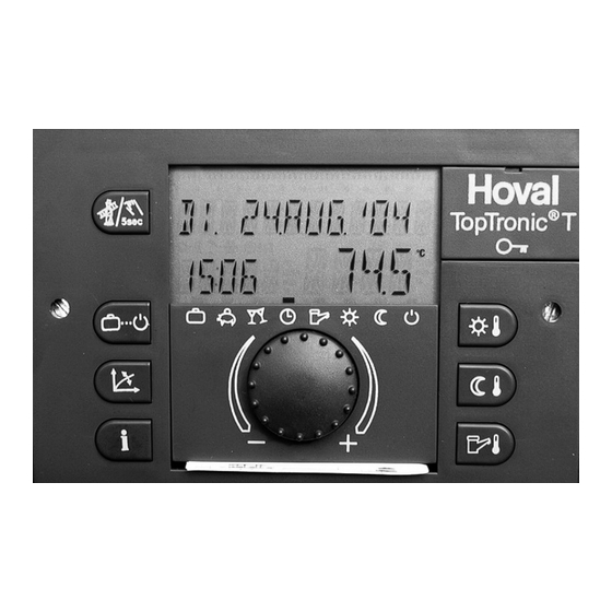 Hoval TopTronic T V3.x/U90 Notice D'installation Et D'entretien Pour Le Professionnel