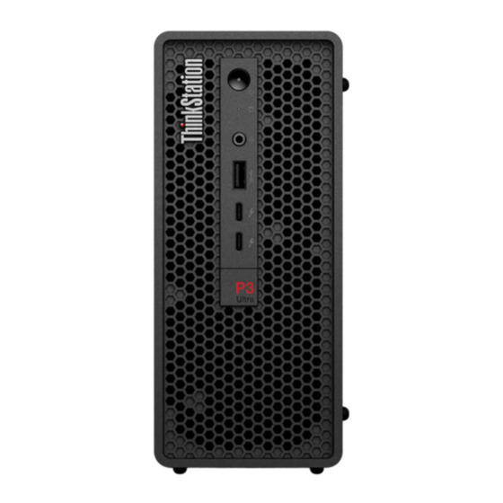 Lenovo ThinkStation P3 Ultra Guide D'utilisation