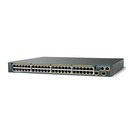 Cisco 2960-S Guide De Démarrage