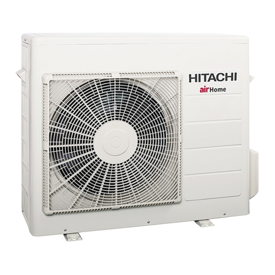 Hitachi AirHome MultiPro RAM-G70N4HAE Manuel D'installation