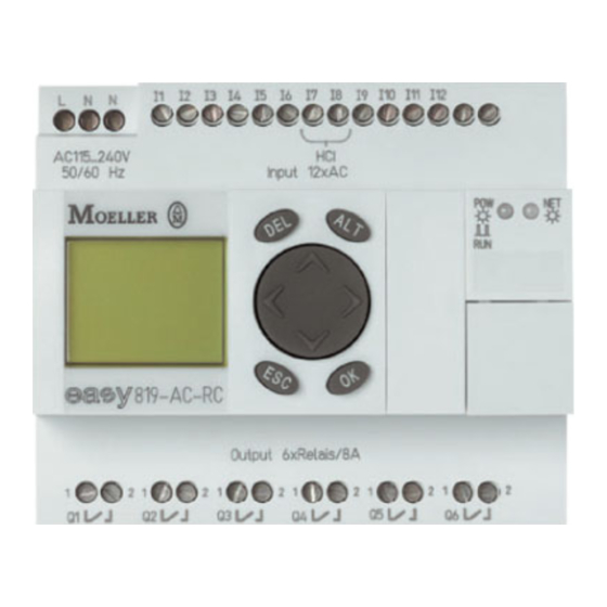 Moeller easyRelay EASY819 Série Notice D'installation