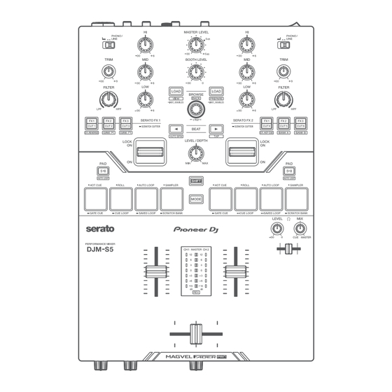 PIONEER DJ DJM-S5 Guide De Démarrage Rapide