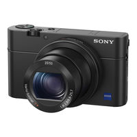 Sony Cyber-Shot DSC-RX100M4 Comment Utiliser L'appareil