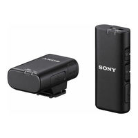 Sony ECM-W2BT Guide D'aide