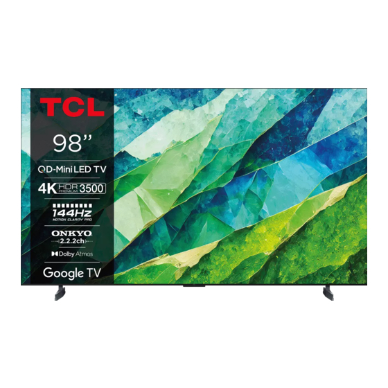 TCL 98C89B Notice D'utilisation