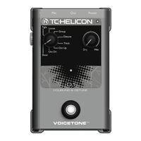 TC-Helicon VoiceTone D1 Mode D'emploi