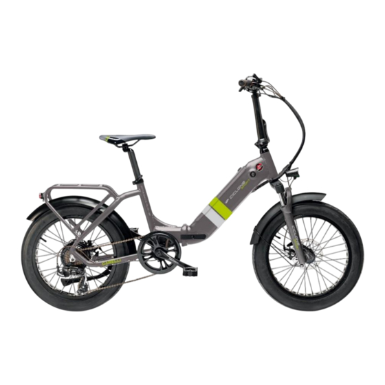 Garelli E-BIKE CICLONE Manuel D'utilisation Et D'entretien