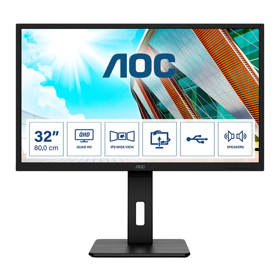 AOC Q32P2 Manuel D'utilisation