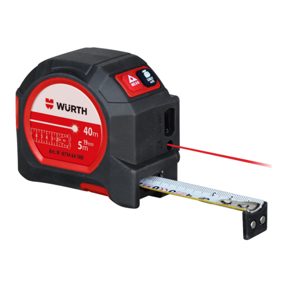 Würth 0714 64 100 Mode D'emploi