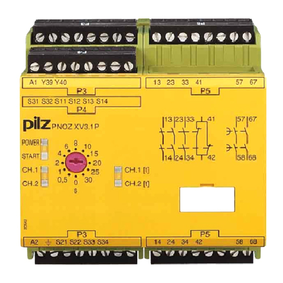 Pilz PNOZ XV3.1P Mode D'emploi