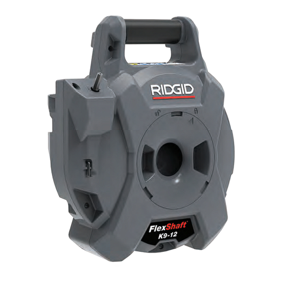 RIDGID K9-12 FlexShaft Mode D'emploi