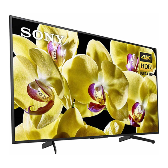 Sony BRAVIA KD-75X8000G Guide De Référence