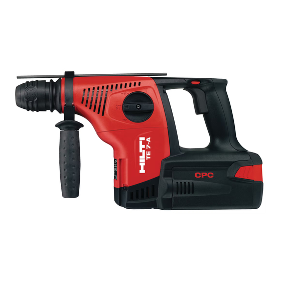 Hilti TE 7-A Mode D'emploi