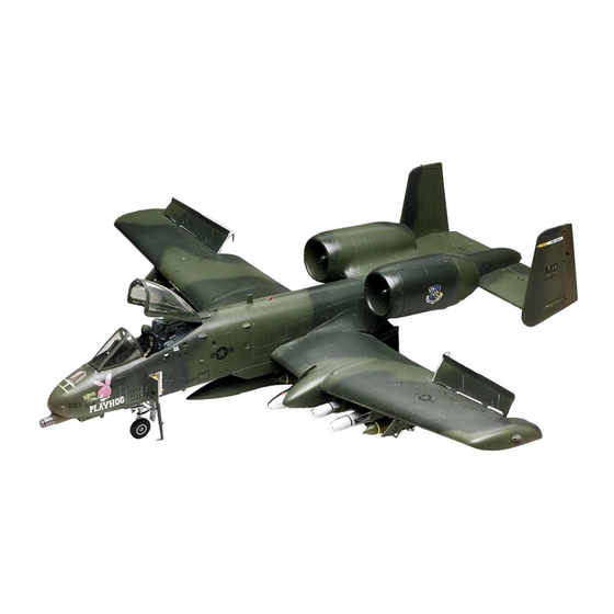 REVELL A-10 WARTHOG Mode D'emploi