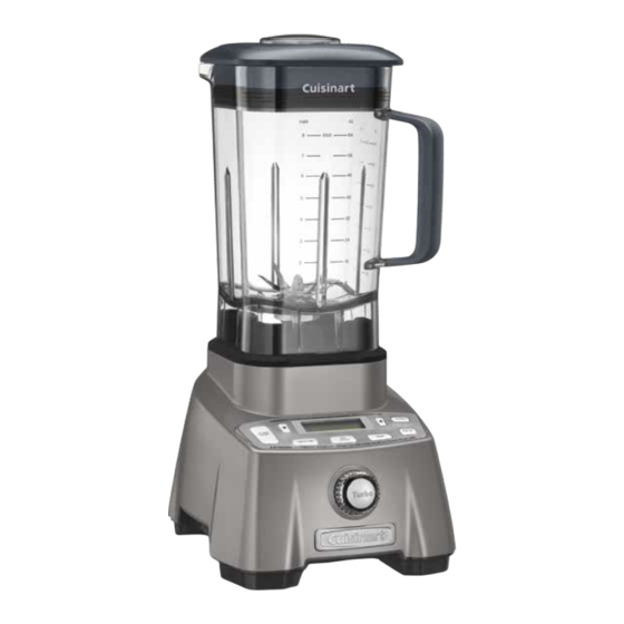 Cuisinart Hurricane Pro Livret D'instructions