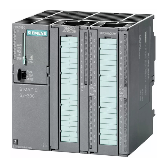 Siemens SIMATIC S7-300 Manuel De Référence