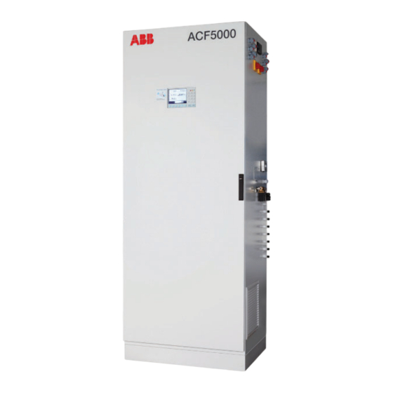 ABB ACF5000 Notice De Mise En Service