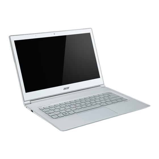 Acer Aspire S7-392 Guide Rapide