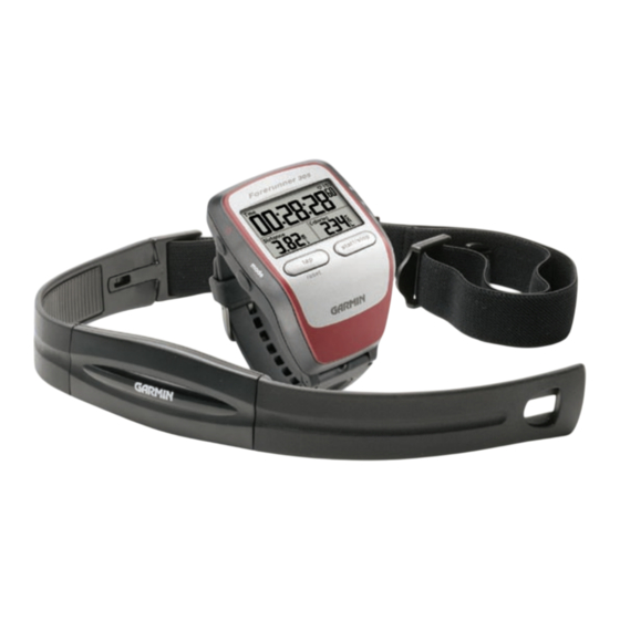 Garmin Forerunner 205 Manuel D'utilisation