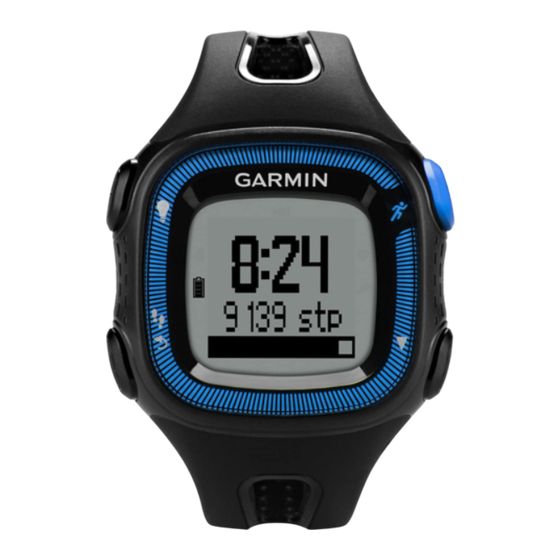 Garmin Forerunner 15 Manuel De Demarrage Rapide