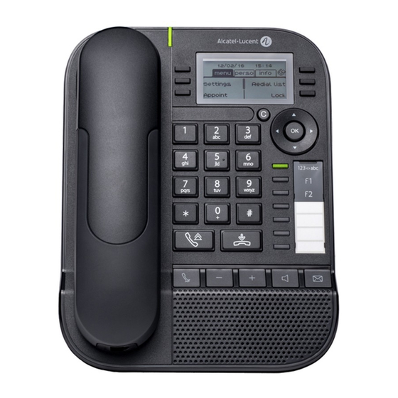 Alcatel-Lucent 8028s Premium DeskPhone Manuel Utilisateur
