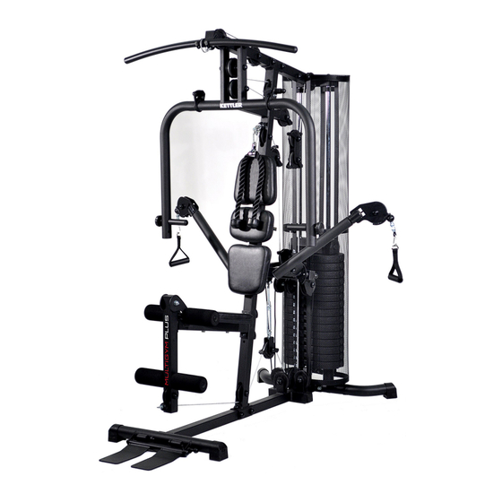 Kettler Multigym Plus Mode D'emploi