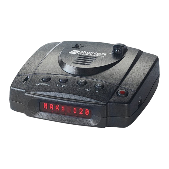 Quintezz Drive Control Mode D'emploi
