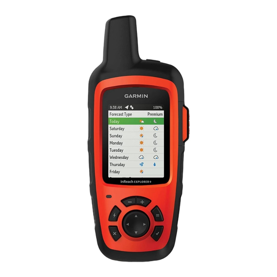 Garmin InReach EXPLORER Guide D'utilisation