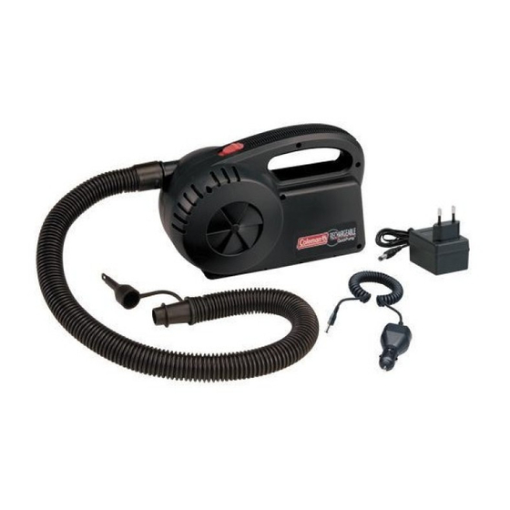 Coleman Quickpump 204475 Mode D'emploi