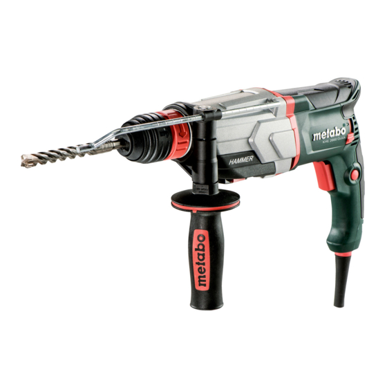 Metabo KHE 2660 Quick Mode D'emploi