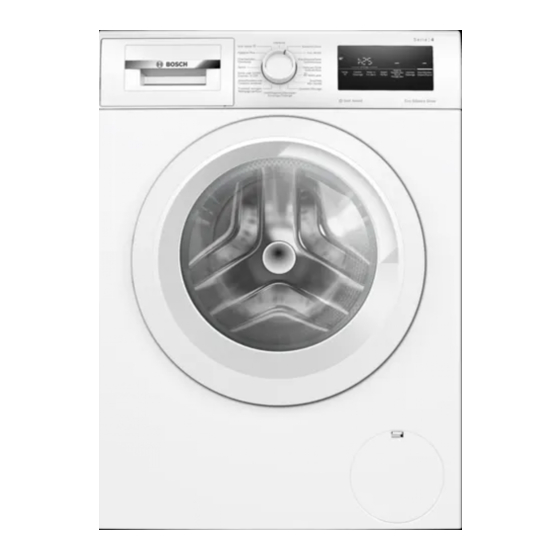 Bosch WAN282E4FG Manuel D'utilisation Et Notice D'installation