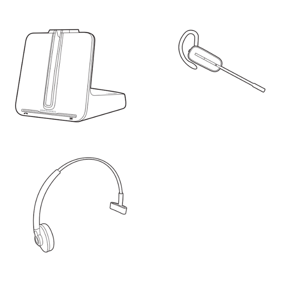 Plantronics CS545-XD Guide De L'utilisateur