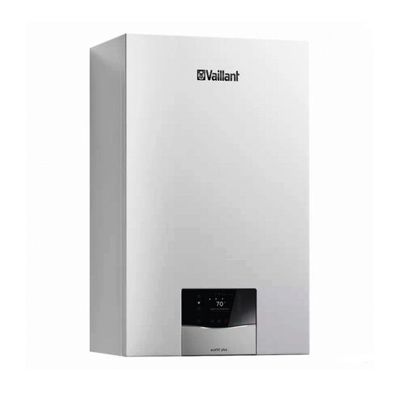 Vaillant ecoTEC plus VU Serie Notice D'installation Et De Maintenance