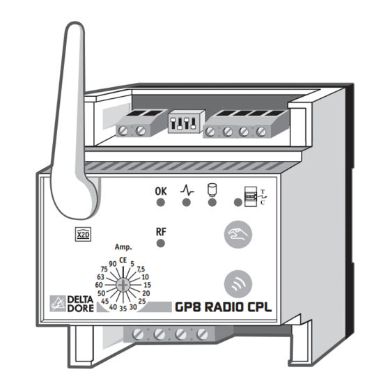 DELTA DORE GP8 RADIO CPL Guide D'installation