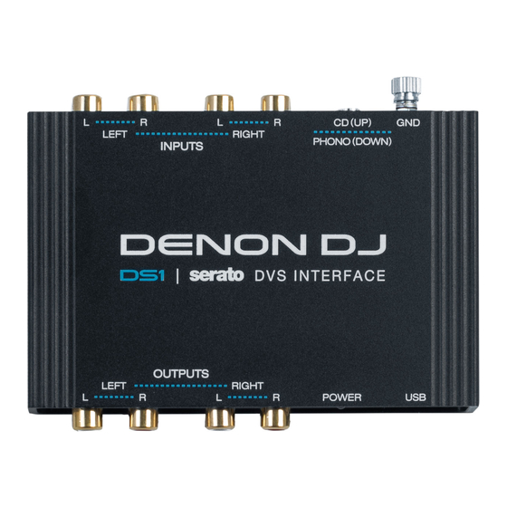 Denon DJ DS1 Manuels