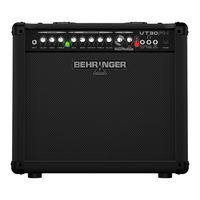 Behringer VIRTUBE VT30FX Manuel D'utilisation