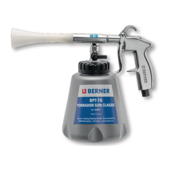 Berner BPT-TG CLEANING GUN CLASSIC B010 Notice D'utilisation