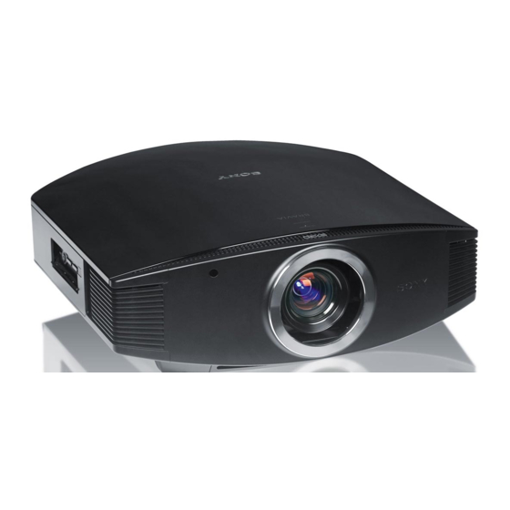 Sony Bravia VPL-VW80 Mode D'emploi